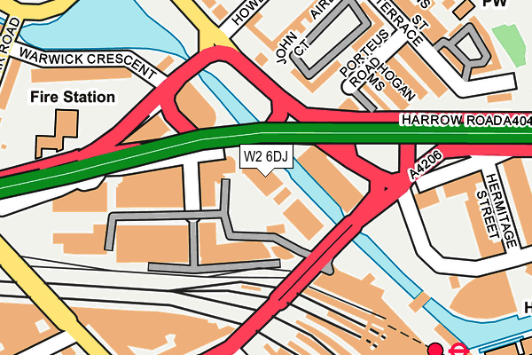 W2 6DJ map - OS OpenMap – Local (Ordnance Survey)