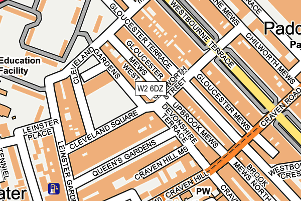 W2 6DZ map - OS OpenMap – Local (Ordnance Survey) W2 6DZ map - OS OpenMap – Local (Ordnance Survey)