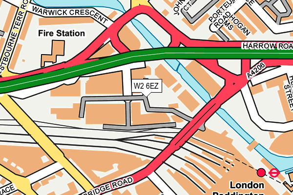 W2 6EZ map - OS OpenMap – Local (Ordnance Survey) W2 6EZ map - OS OpenMap – Local (Ordnance Survey)