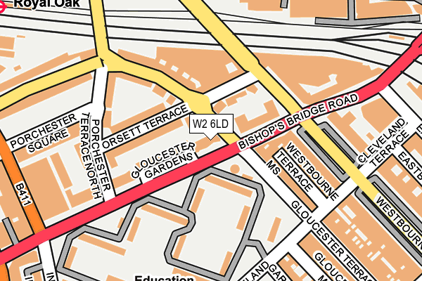 W2 6LD map - OS OpenMap – Local (Ordnance Survey) W2 6LD map - OS OpenMap – Local (Ordnance Survey)