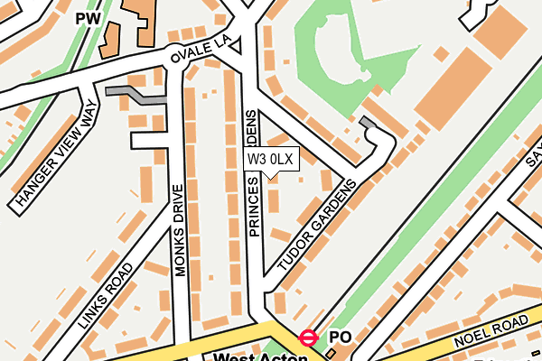 W3 0LX map - OS OpenMap – Local (Ordnance Survey) W3 0LX map - OS OpenMap – Local (Ordnance Survey)