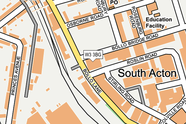 W3 3BG map - OS OpenMap – Local (Ordnance Survey) W3 3BG map - OS OpenMap – Local (Ordnance Survey)