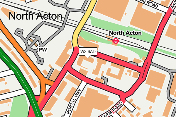 W3 6AD map - OS OpenMap – Local (Ordnance Survey) W3 6AD map - OS OpenMap – Local (Ordnance Survey)