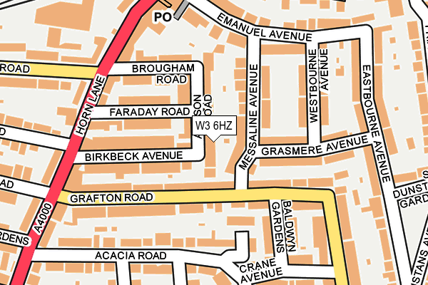 W3 6HZ map - OS OpenMap – Local (Ordnance Survey) W3 6HZ map - OS OpenMap – Local (Ordnance Survey)