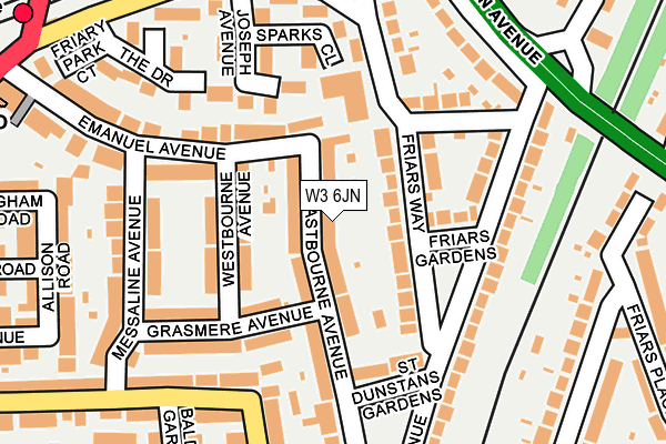 W3 6JN map - OS OpenMap – Local (Ordnance Survey) W3 6JN map - OS OpenMap – Local (Ordnance Survey)