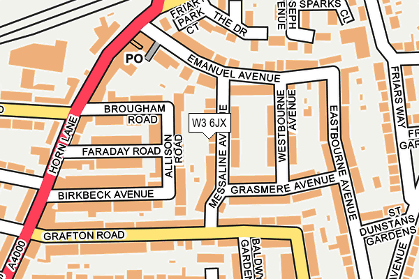 W3 6JX map - OS OpenMap – Local (Ordnance Survey) W3 6JX map - OS OpenMap – Local (Ordnance Survey)