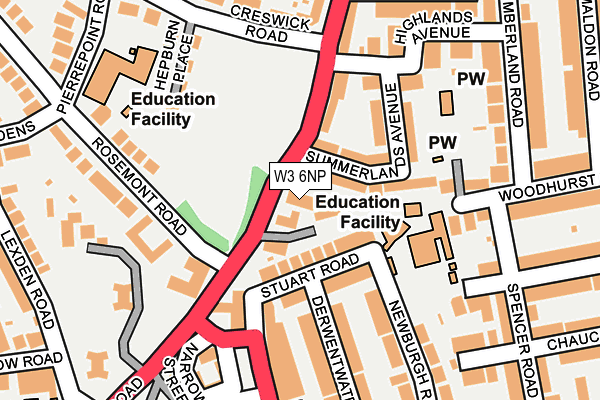 W3 6NP map - OS OpenMap – Local (Ordnance Survey) W3 6NP map - OS OpenMap – Local (Ordnance Survey)