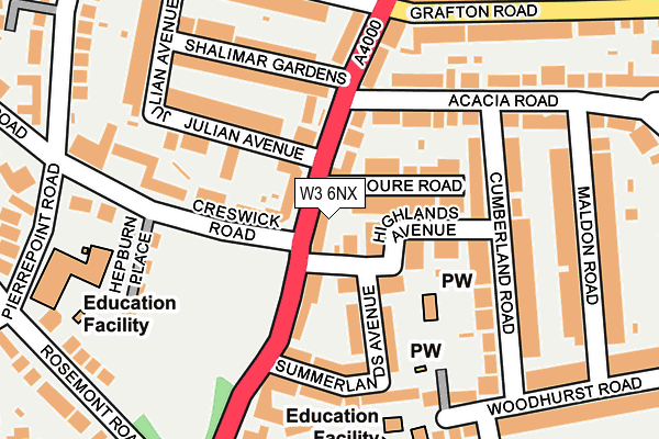 W3 6NX map - OS OpenMap – Local (Ordnance Survey) W3 6NX map - OS OpenMap – Local (Ordnance Survey)