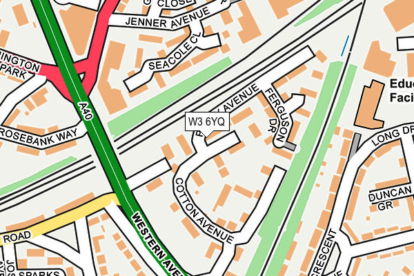 W3 6YQ map - OS OpenMap – Local (Ordnance Survey) W3 6YQ map - OS OpenMap – Local (Ordnance Survey)