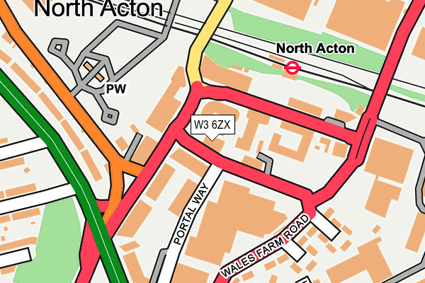 W3 6ZX map - OS OpenMap – Local (Ordnance Survey) W3 6ZX map - OS OpenMap – Local (Ordnance Survey)