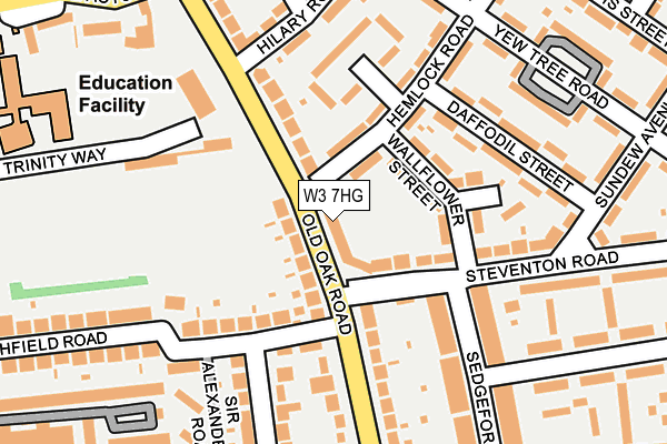 W3 7HG map - OS OpenMap – Local (Ordnance Survey) W3 7HG map - OS OpenMap – Local (Ordnance Survey)