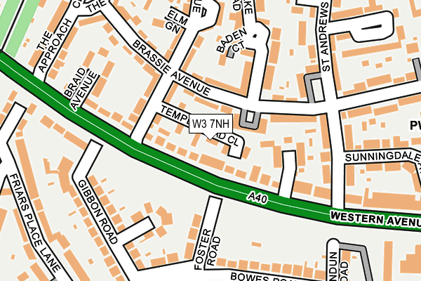 W3 7NH map - OS OpenMap – Local (Ordnance Survey) W3 7NH map - OS OpenMap – Local (Ordnance Survey)