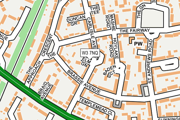 W3 7NQ map - OS OpenMap – Local (Ordnance Survey) W3 7NQ map - OS OpenMap – Local (Ordnance Survey)
