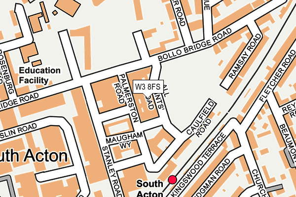 W3 8FS map - OS OpenMap – Local (Ordnance Survey) W3 8FS map - OS OpenMap – Local (Ordnance Survey)