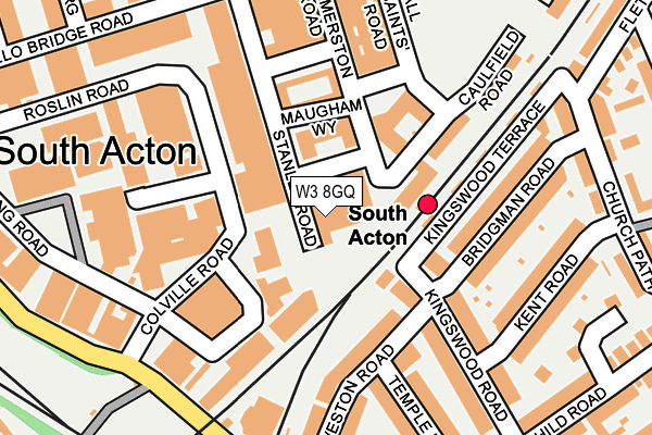 W3 8GQ map - OS OpenMap – Local (Ordnance Survey) W3 8GQ map - OS OpenMap – Local (Ordnance Survey)