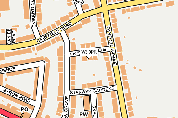W3 9PR map - OS OpenMap – Local (Ordnance Survey) W3 9PR map - OS OpenMap – Local (Ordnance Survey)