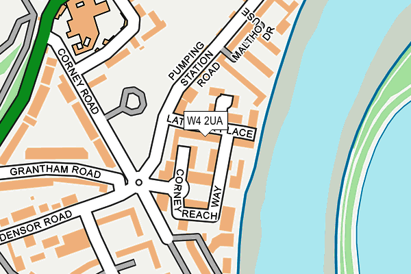W4 2UA map - OS OpenMap – Local (Ordnance Survey) W4 2UA map - OS OpenMap – Local (Ordnance Survey)