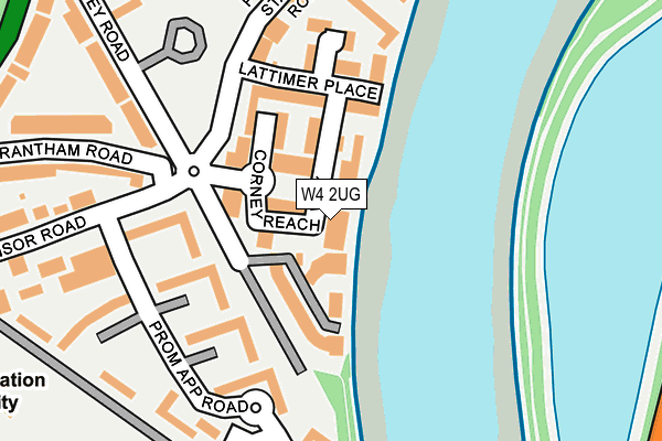 W4 2UG map - OS OpenMap – Local (Ordnance Survey) W4 2UG map - OS OpenMap – Local (Ordnance Survey)