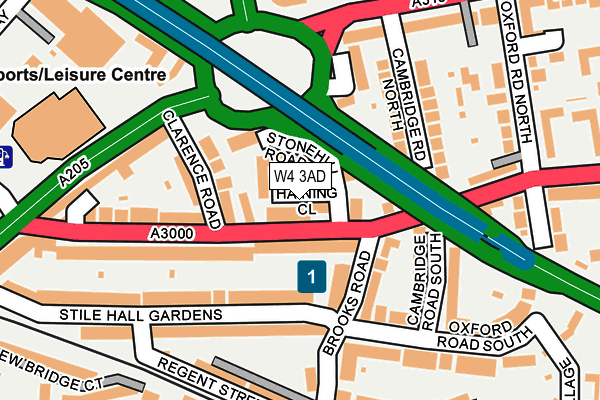 W4 3AD map - OS OpenMap – Local (Ordnance Survey) W4 3AD map - OS OpenMap – Local (Ordnance Survey)