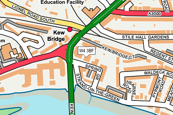 W4 3BF map - OS OpenMap – Local (Ordnance Survey) W4 3BF map - OS OpenMap – Local (Ordnance Survey)