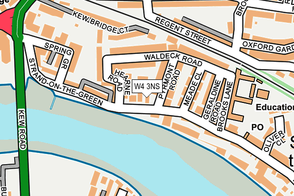 W4 3NS map - OS OpenMap – Local (Ordnance Survey) W4 3NS map - OS OpenMap – Local (Ordnance Survey)