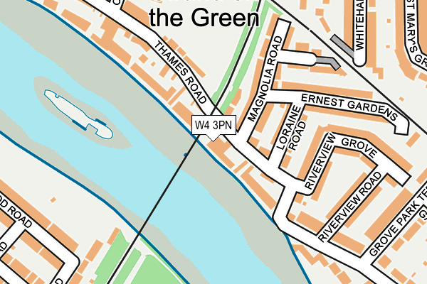 W4 3PN map - OS OpenMap – Local (Ordnance Survey) W4 3PN map - OS OpenMap – Local (Ordnance Survey)