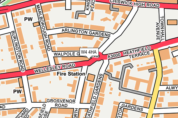 W4 4HA map - OS OpenMap – Local (Ordnance Survey) W4 4HA map - OS OpenMap – Local (Ordnance Survey)
