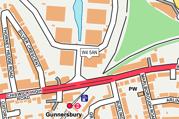 W4 5AN map - OS OpenMap – Local (Ordnance Survey) W4 5AN map - OS OpenMap – Local (Ordnance Survey)