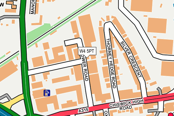 W4 5PT map - OS OpenMap – Local (Ordnance Survey) W4 5PT map - OS OpenMap – Local (Ordnance Survey)