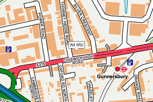 W4 5RU map - OS OpenMap – Local (Ordnance Survey) W4 5RU map - OS OpenMap – Local (Ordnance Survey)