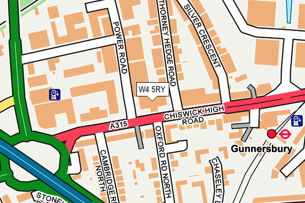 W4 5RY map - OS OpenMap – Local (Ordnance Survey) W4 5RY map - OS OpenMap – Local (Ordnance Survey)
