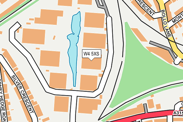 W4 5XS map - OS OpenMap – Local (Ordnance Survey) W4 5XS map - OS OpenMap – Local (Ordnance Survey)