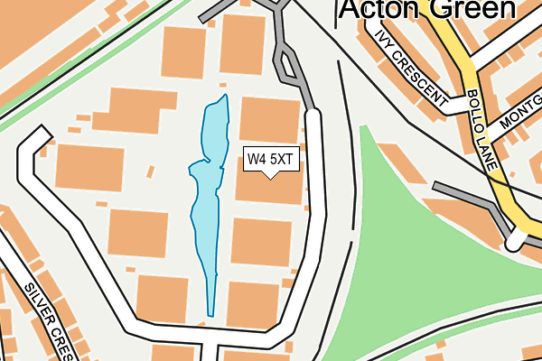 W4 5XT map - OS OpenMap – Local (Ordnance Survey) W4 5XT map - OS OpenMap – Local (Ordnance Survey)
