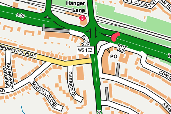 W5 1EZ map - OS OpenMap – Local (Ordnance Survey) W5 1EZ map - OS OpenMap – Local (Ordnance Survey)