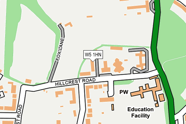 W5 1HN map - OS OpenMap – Local (Ordnance Survey) W5 1HN map - OS OpenMap – Local (Ordnance Survey)