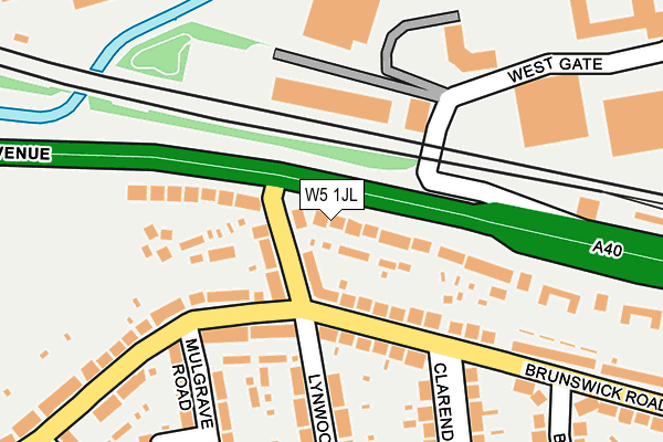W5 1JL map - OS OpenMap – Local (Ordnance Survey) W5 1JL map - OS OpenMap – Local (Ordnance Survey)