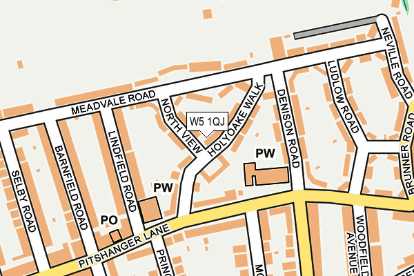 W5 1QJ map - OS OpenMap – Local (Ordnance Survey) W5 1QJ map - OS OpenMap – Local (Ordnance Survey)