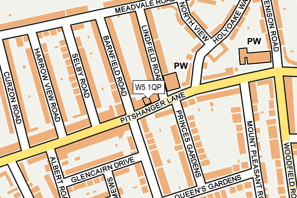 W5 1QP map - OS OpenMap – Local (Ordnance Survey) W5 1QP map - OS OpenMap – Local (Ordnance Survey)