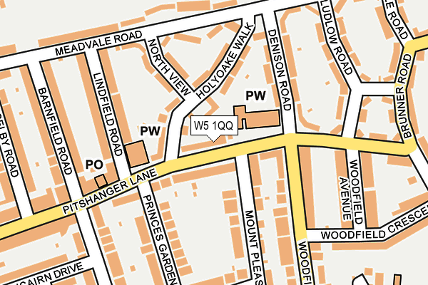 W5 1QQ map - OS OpenMap – Local (Ordnance Survey) W5 1QQ map - OS OpenMap – Local (Ordnance Survey)