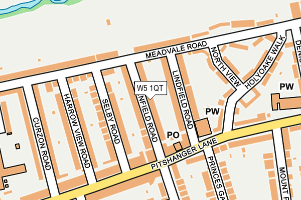 W5 1QT map - OS OpenMap – Local (Ordnance Survey) W5 1QT map - OS OpenMap – Local (Ordnance Survey)