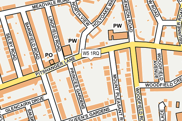 W5 1RQ map - OS OpenMap – Local (Ordnance Survey) W5 1RQ map - OS OpenMap – Local (Ordnance Survey)