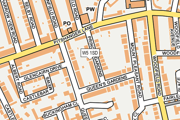 W5 1SD map - OS OpenMap – Local (Ordnance Survey) W5 1SD map - OS OpenMap – Local (Ordnance Survey)