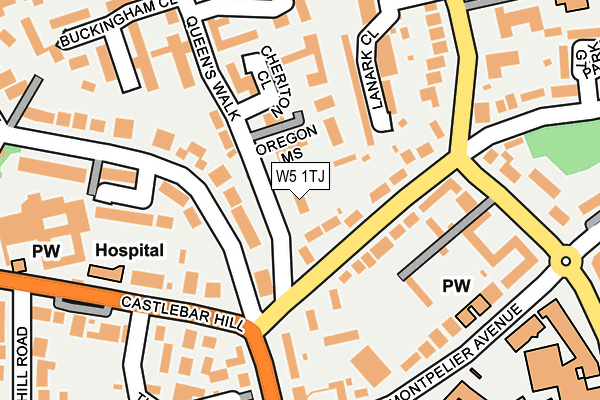 W5 1TJ map - OS OpenMap – Local (Ordnance Survey) W5 1TJ map - OS OpenMap – Local (Ordnance Survey)