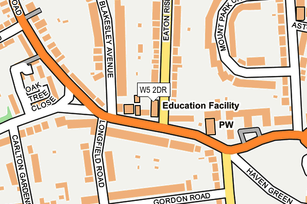 W5 2DR map - OS OpenMap – Local (Ordnance Survey) W5 2DR map - OS OpenMap – Local (Ordnance Survey)