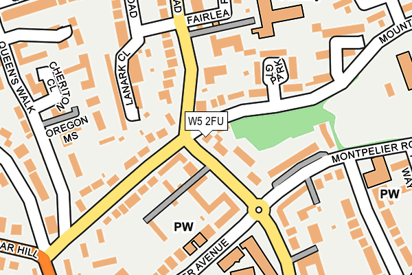 W5 2FU map - OS OpenMap – Local (Ordnance Survey) W5 2FU map - OS OpenMap – Local (Ordnance Survey)