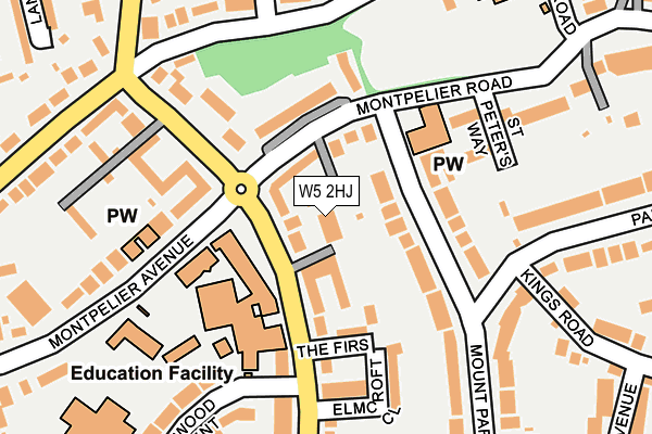 W5 2HJ map - OS OpenMap – Local (Ordnance Survey) W5 2HJ map - OS OpenMap – Local (Ordnance Survey)