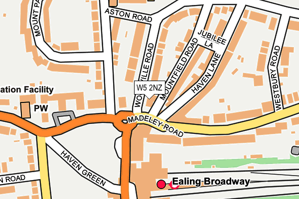 W5 2NZ map - OS OpenMap – Local (Ordnance Survey) W5 2NZ map - OS OpenMap – Local (Ordnance Survey)