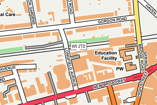 W5 2TD map - OS OpenMap – Local (Ordnance Survey) W5 2TD map - OS OpenMap – Local (Ordnance Survey)