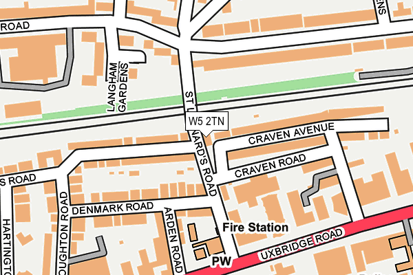 W5 2TN map - OS OpenMap – Local (Ordnance Survey) W5 2TN map - OS OpenMap – Local (Ordnance Survey)