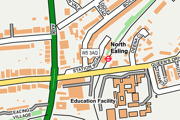 W5 3AQ map - OS OpenMap – Local (Ordnance Survey) W5 3AQ map - OS OpenMap – Local (Ordnance Survey)